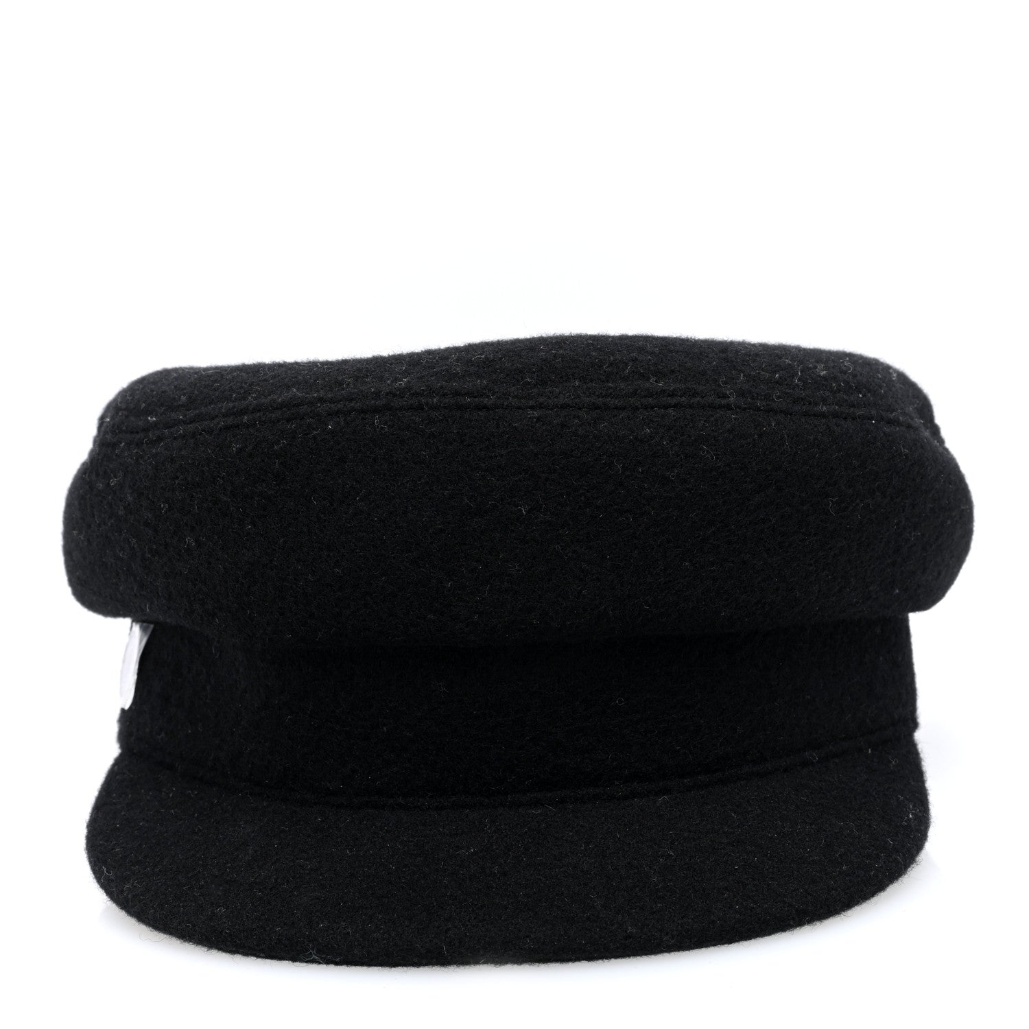 Hermes Wool Cashmere Womens Casquette Giulietta Cabourg Cliquetis Cap 56 Black 3 of 8