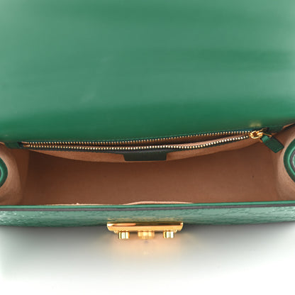 Gucci Guccissima Medium Padlock Shoulder Bag Emerald 4 of 9