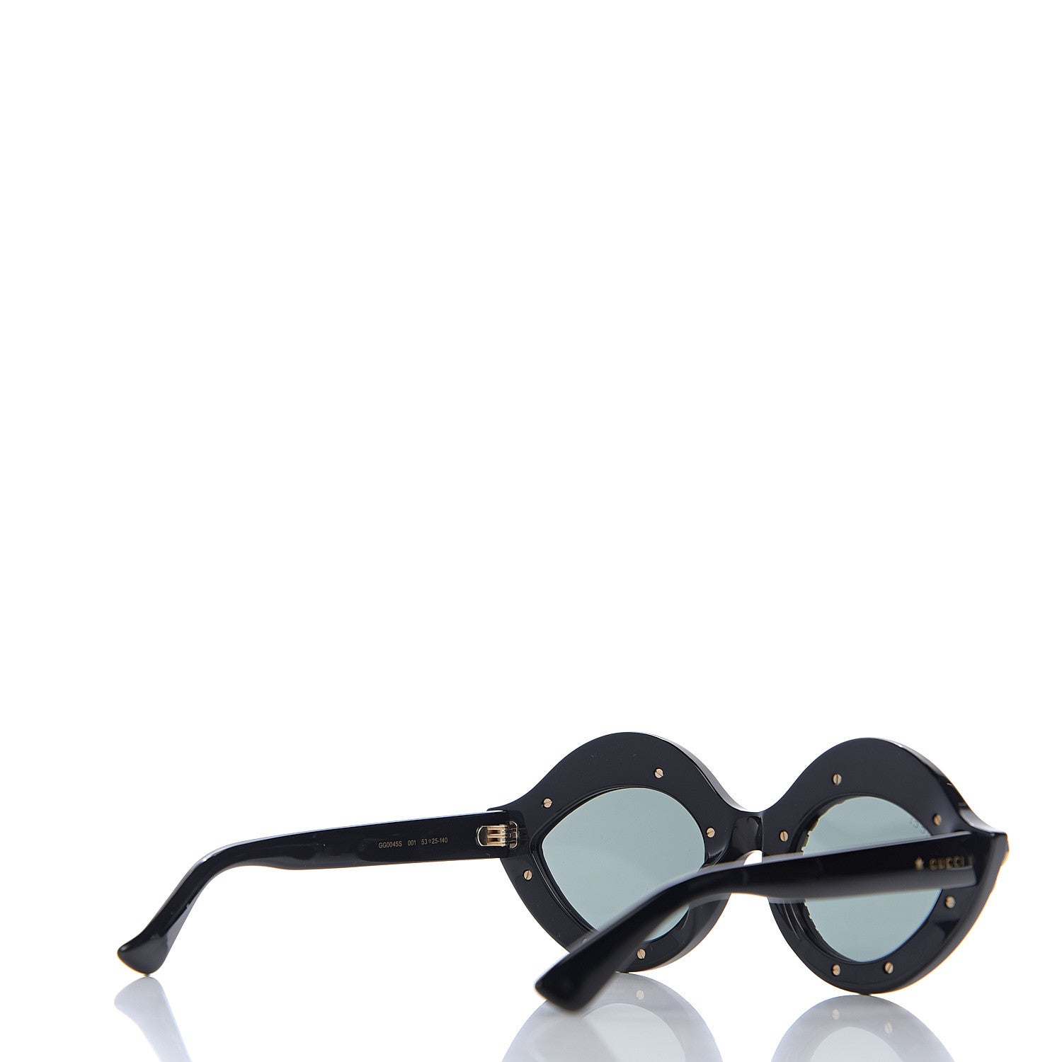 Gucci Acetate Crystal Studded Cat Eye Sunglasses GG0045/S Black 4 of 8