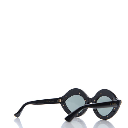 Gucci Acetate Crystal Studded Cat Eye Sunglasses GG0045/S Black 4 of 8