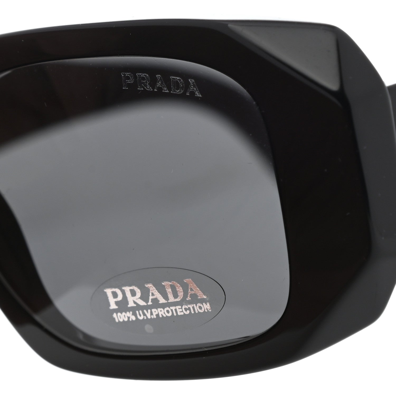 Prada Acetate Symbole Sunglasses SPR 17W Black 5 of 8