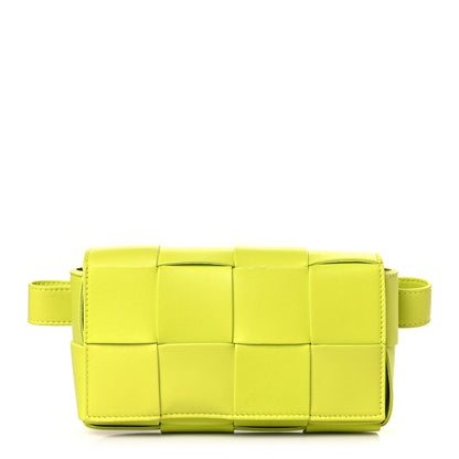 Bottega Veneta Nappa Maxi Intreccio The Belt Cassette Bag Kiwi 1 of 9
