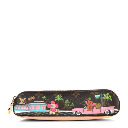 Louis Vuitton Monogram 2021 Christmas Animation Hollywood Elizabeth Pencil Pouch Coquelicot 1 of 7