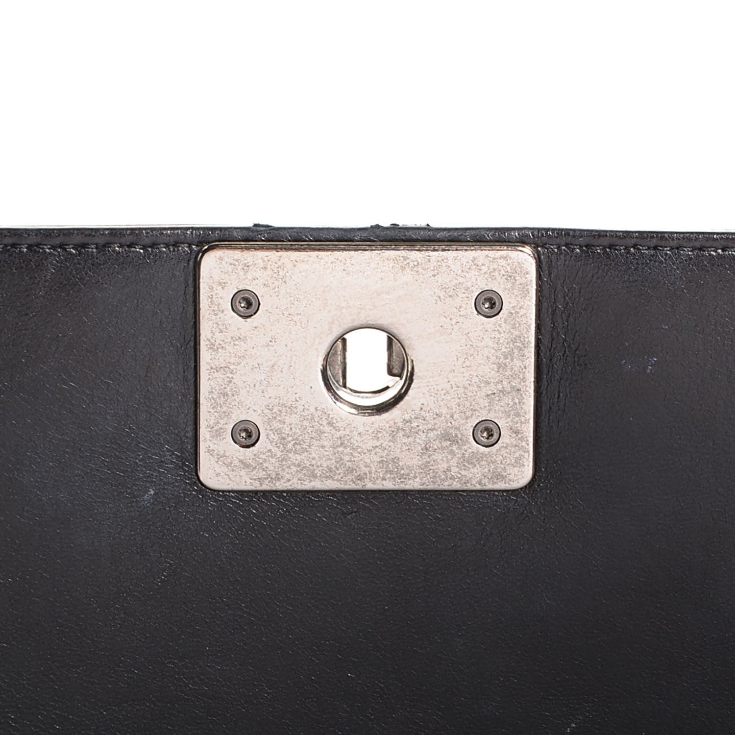 Chanel Lambskin Quilted Medium Boy Flap Black 8 of 8