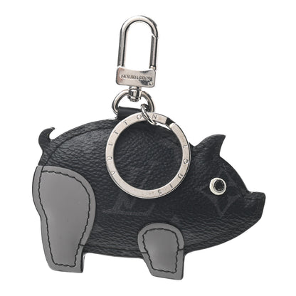 Louis Vuitton Calfskin Monogram Eclipse Pig Bag Charm Key Holder 1 of 3