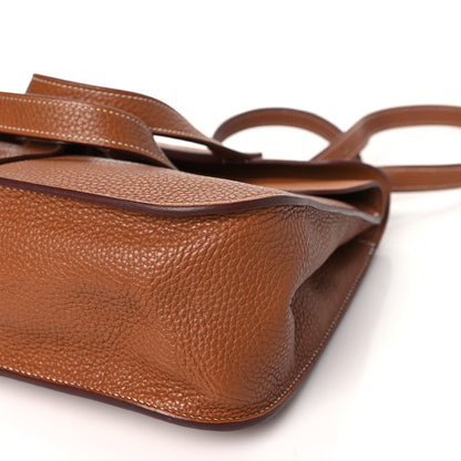 Hermes Taurillon Clemence Halzan 31 Gold 10 of 12