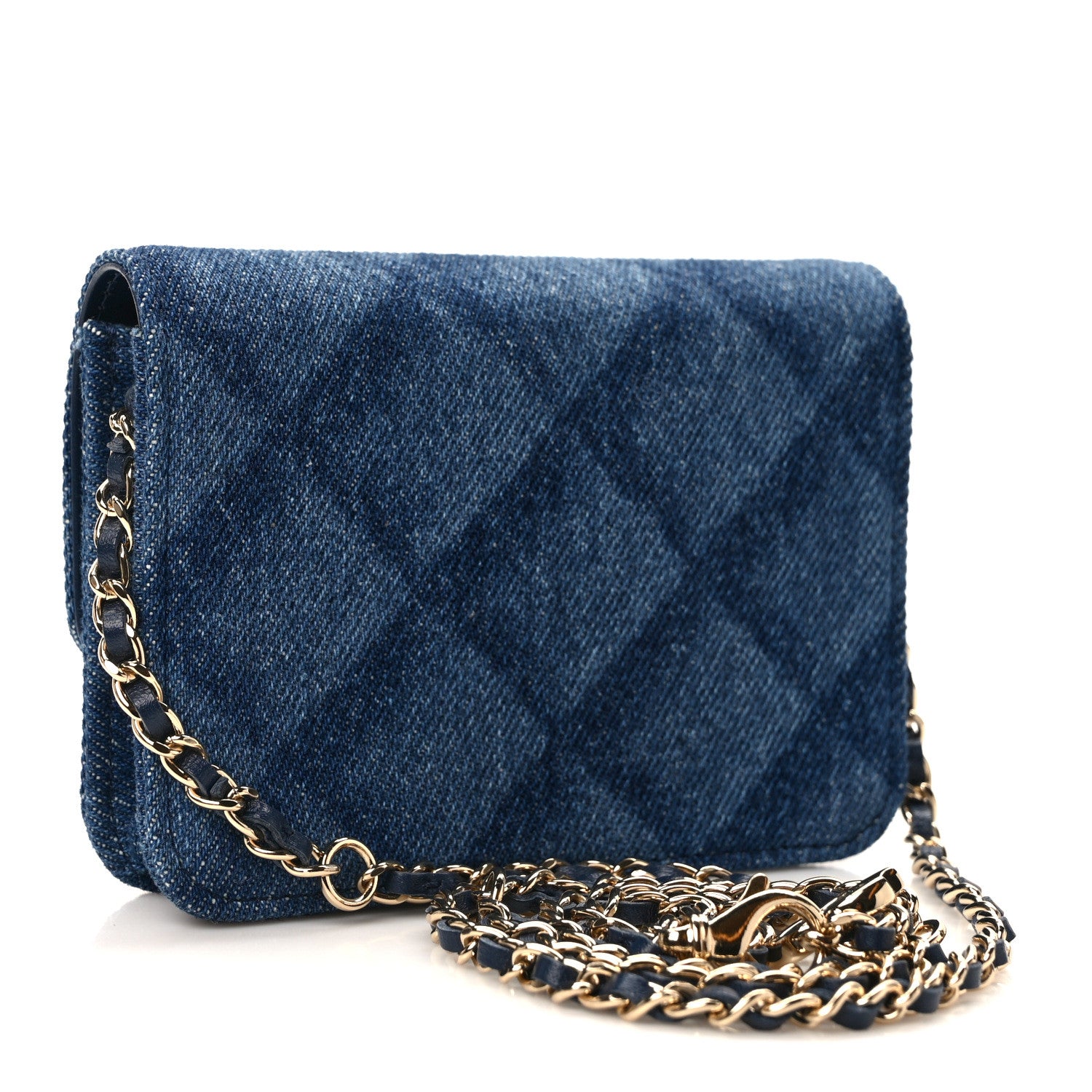 Chanel Denim Printed Belt Bag Dark Blue 3 of 11