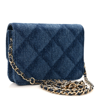 Chanel Denim Printed Belt Bag Dark Blue 3 of 11