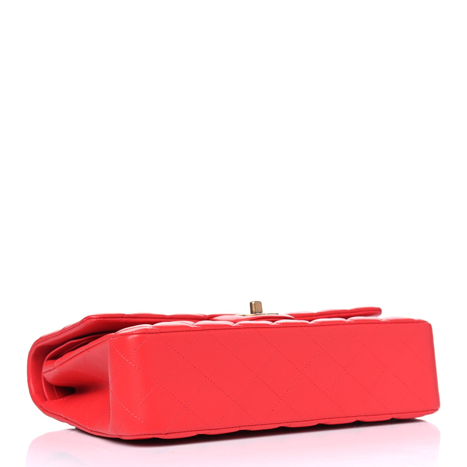 Chanel Lambskin Quilted Medium Double Flap Red 3 of 4