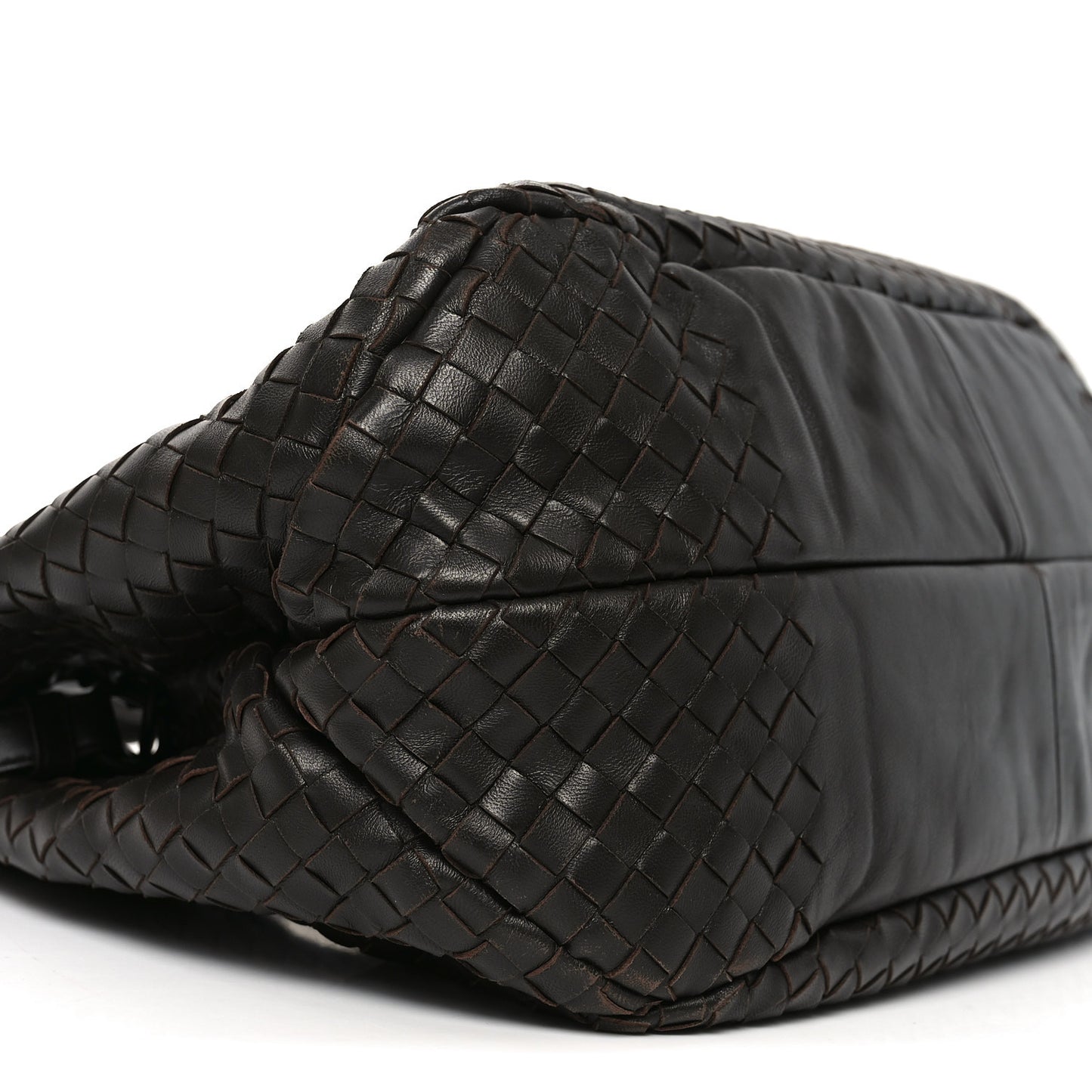 Nappa Intrecciato Medium Campana Ebano