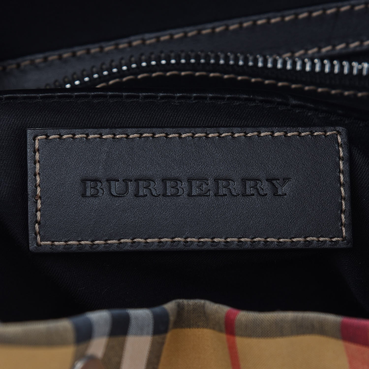 Burberry Vintage Rainbow Check Small Rucksack Backpack Antique Yellow 5 of 8