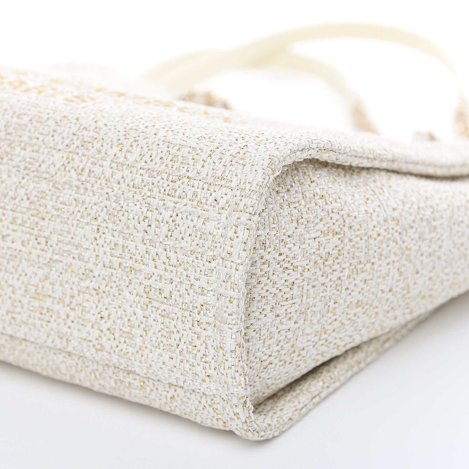 Chanel Canvas Mini Deauville Tote Ivory 9 of 11