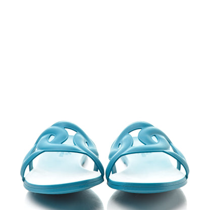 Hermes Rubber Aloha Sandals 36 Bleu Vif 2 of 8