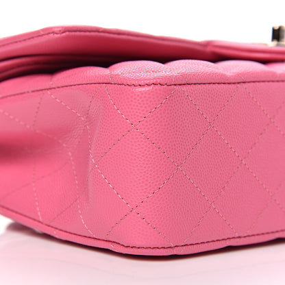 Chanel Caviar Quilted Medium Double Flap Pink 8 of 10