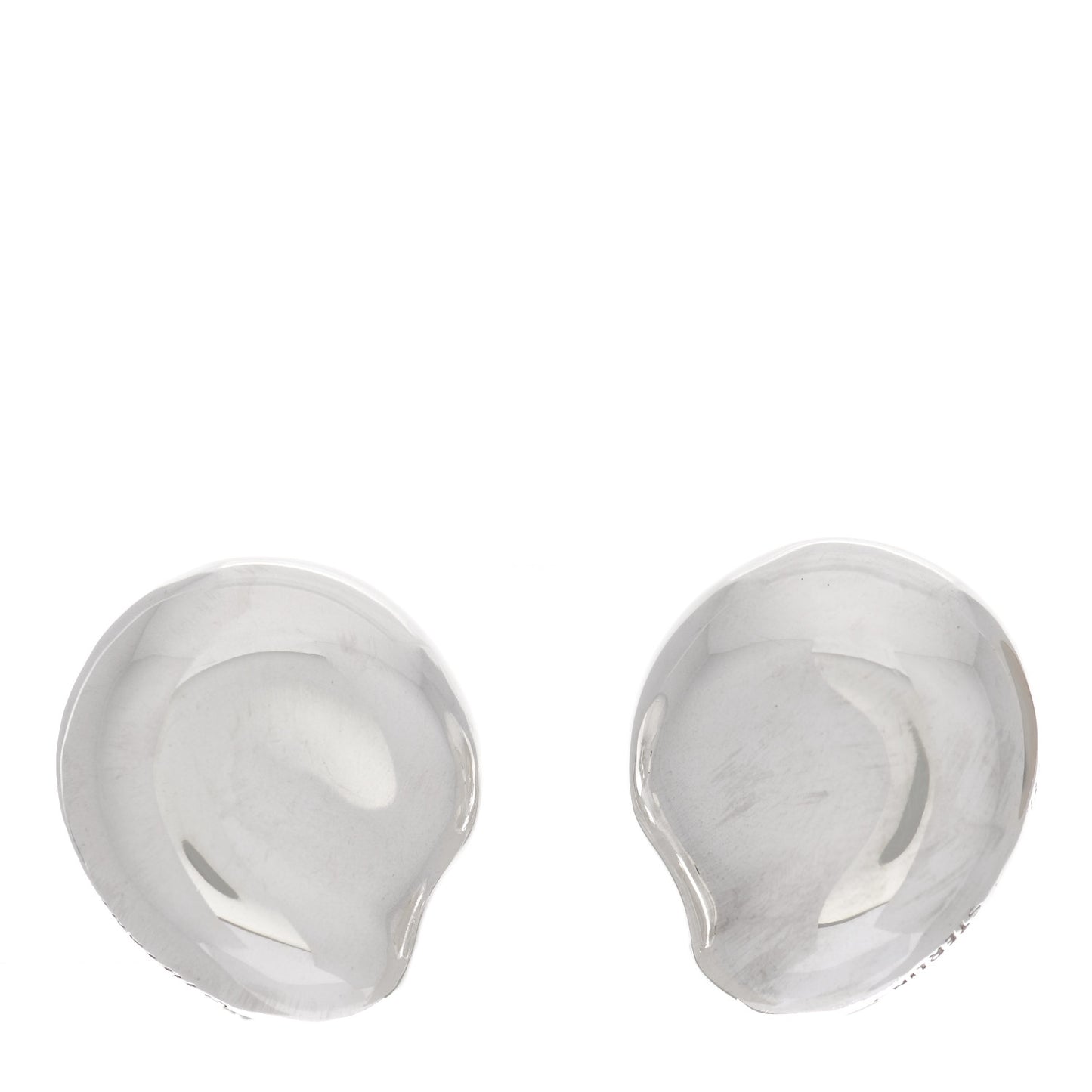 Sterling Silver Elsa Peretti Nugget Clip-On Earrings
