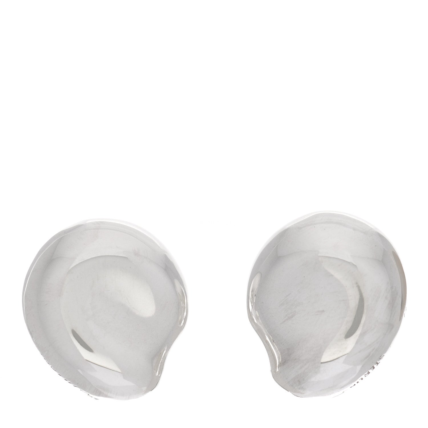 Tiffany Sterling Silver Elsa Peretti Nugget Clip-On Earrings 1 of 7