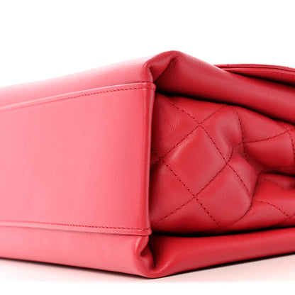 Chanel Calfskin Jumbo Tramezzo Flap Red 12 of 13