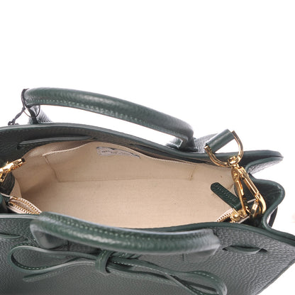 Mansur Gavriel Tumble Calfskin Mini Sun Bag Moss 8 of 12