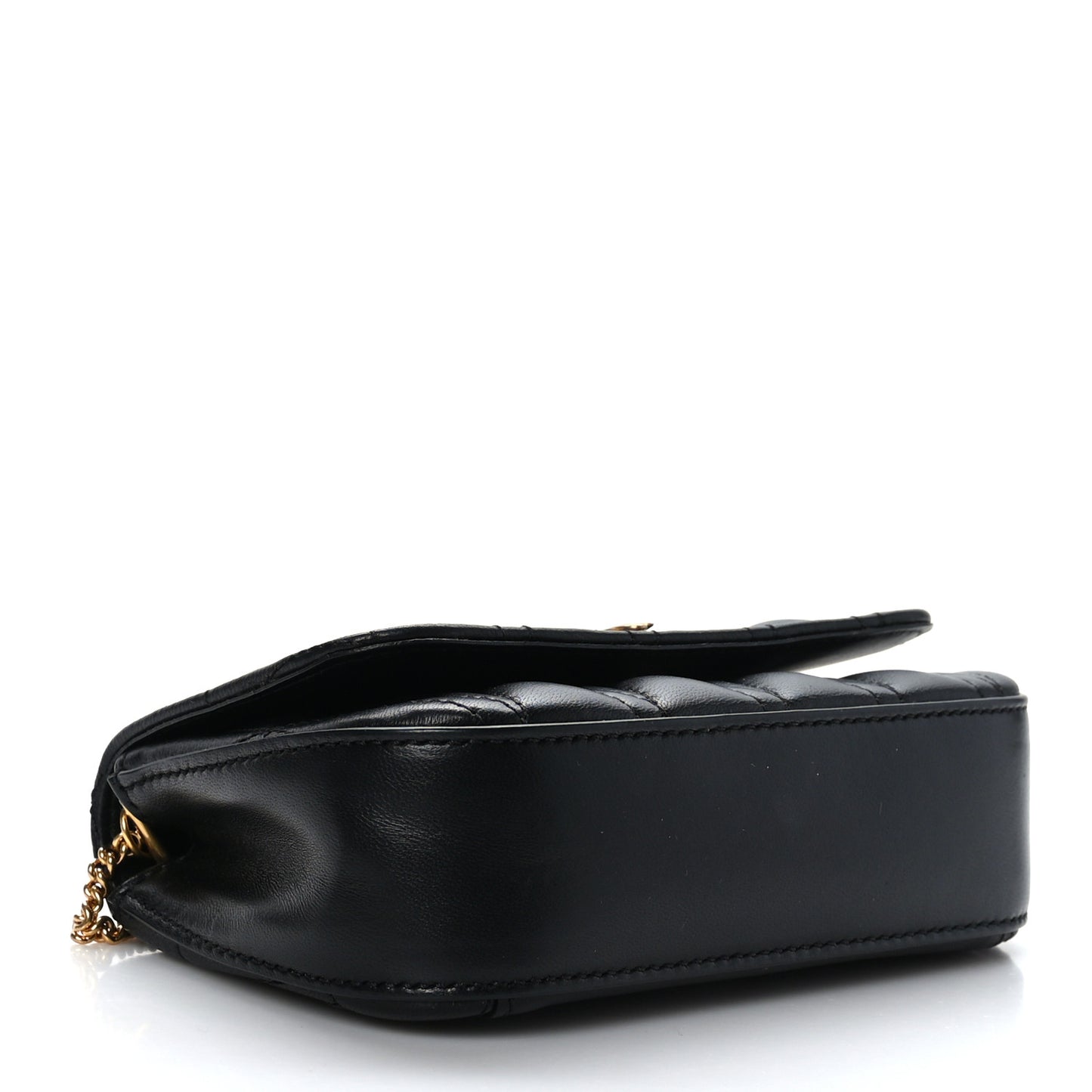 Nappa Quilted Virtus Evening Bag Black