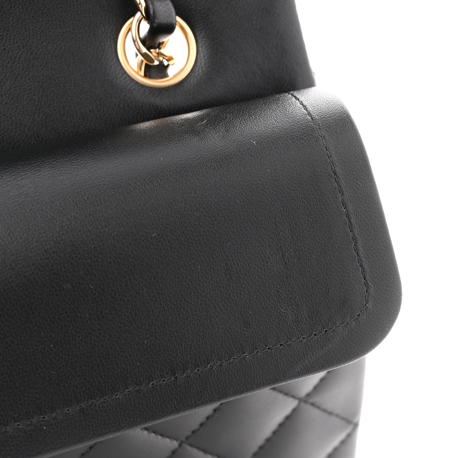 Chanel Lambskin Quilted Small Double Flap Black 11 of 13