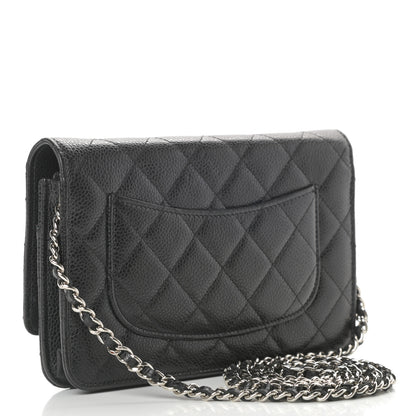 Chanel Caviar Quilted Wallet On Chain WOC Black 3 of 13