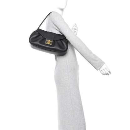 Celine Supple Grained Calfskin Medium Polly Black 2 of 9