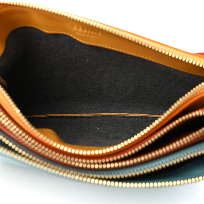 Celine Lambskin Small Multicolor Trio Crossbody Bag Antarctic 5 of 11