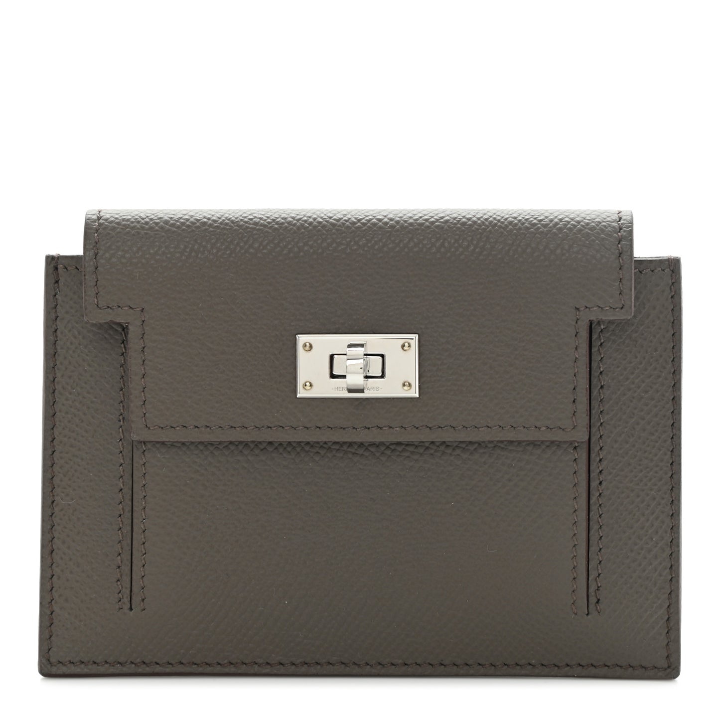 Epsom Kelly Pocket Compact Wallet Etain