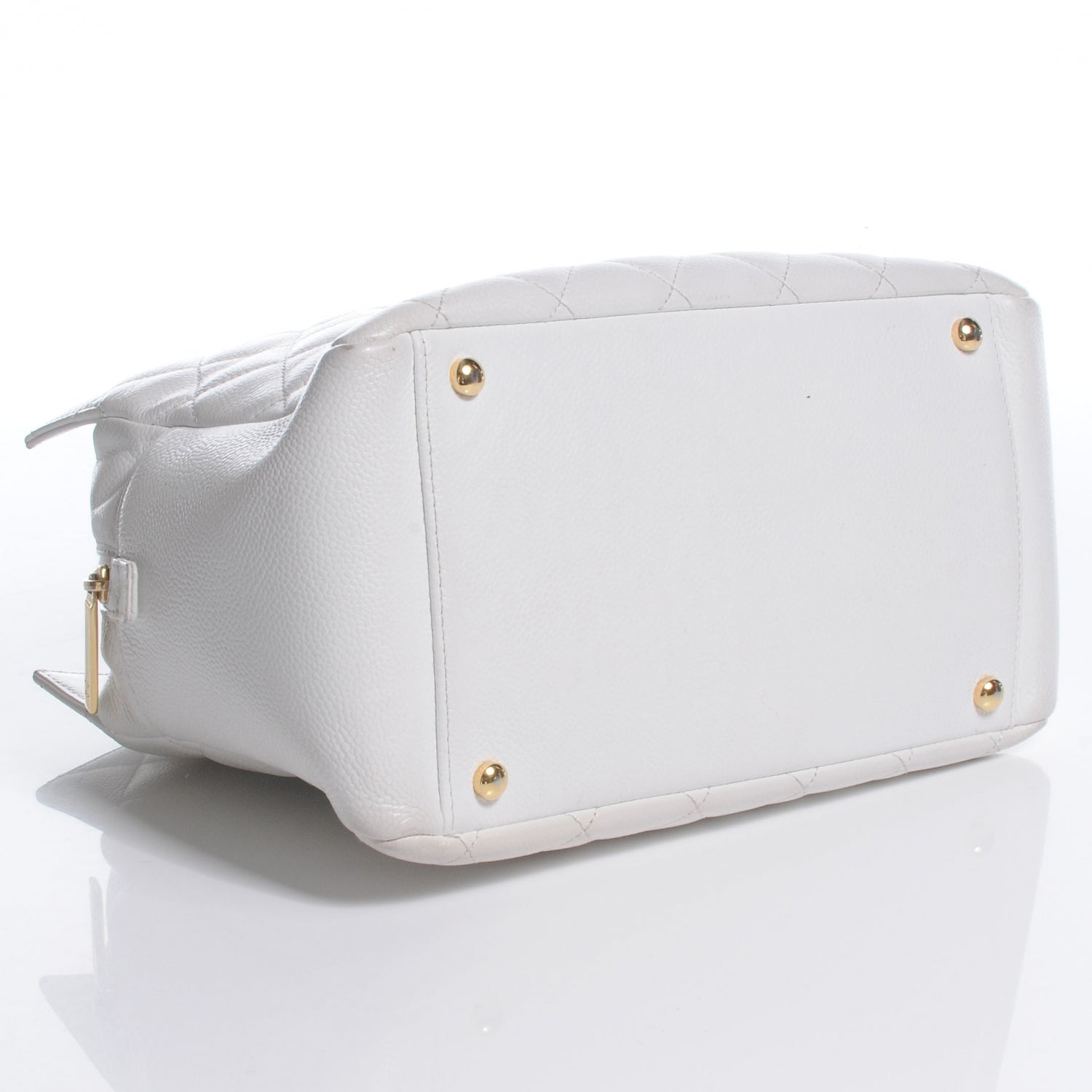 Chanel Caviar Quilted Petit Timeless Tote PTT White 4 of 10
