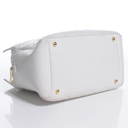 Chanel Caviar Quilted Petit Timeless Tote PTT White 4 of 10