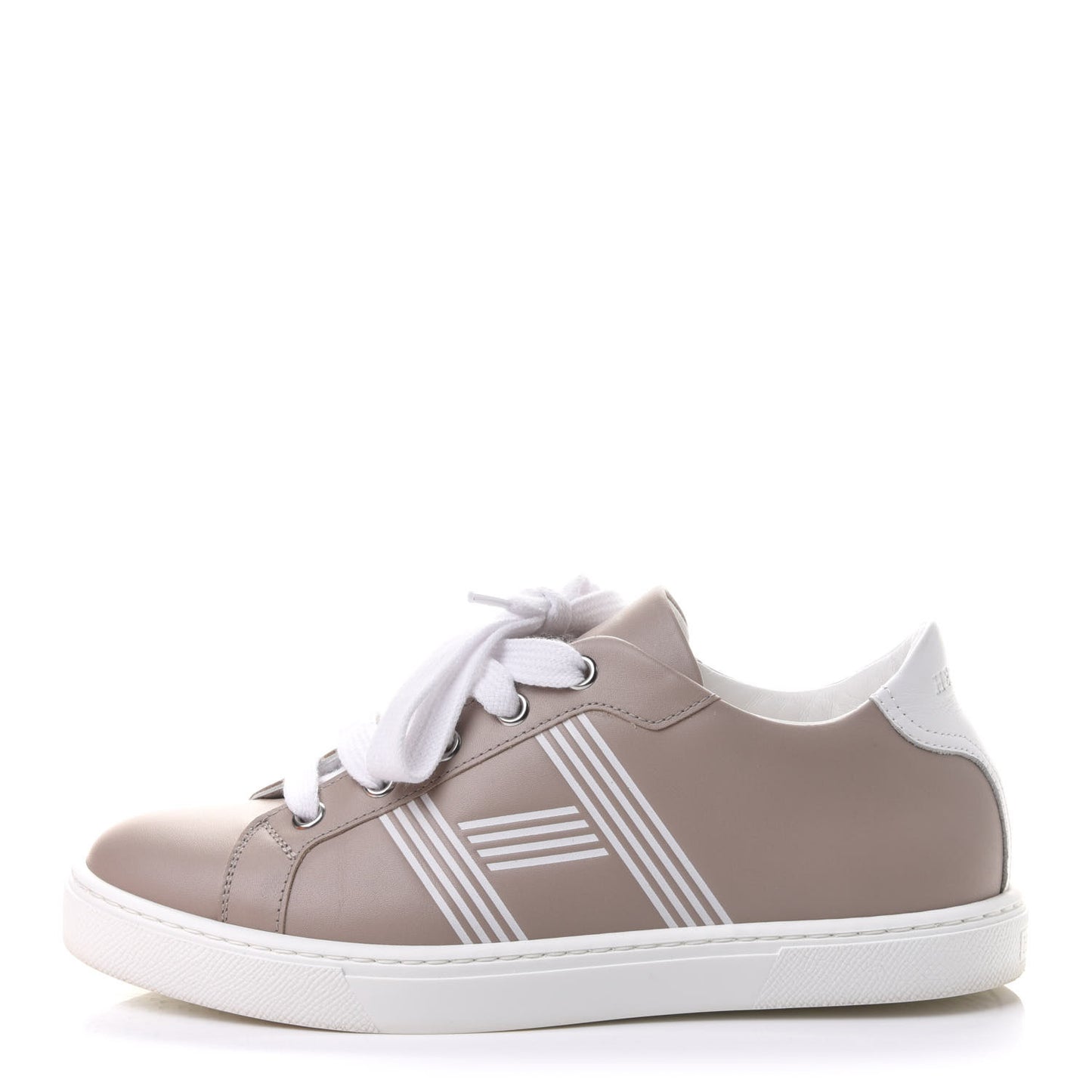 Calfskin Womens Advantage Sneakers 36 Beige Rose