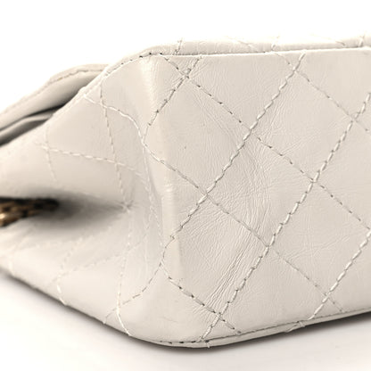 Chanel Aged Calfskin Quilted 2.55 Reissue 225 Flap White 9 of 10