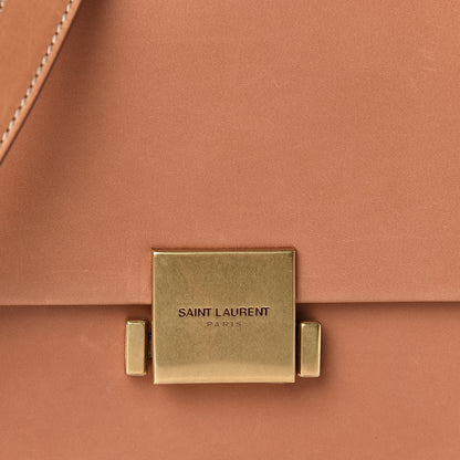 Saint Laurent Calfskin Medium Bellechasse Satchel Brown 9 of 12