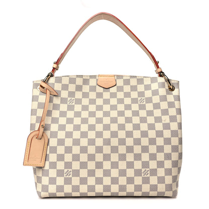 Louis Vuitton Damier Azur Graceful PM Rose Ballerine 1 of 14