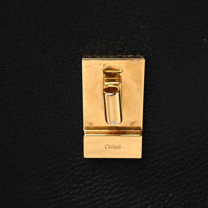 Chloe Grained Lambskin Drew Shoulder Bag Black 9 of 9