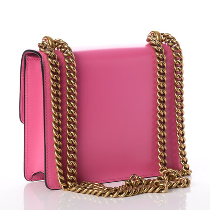 Gucci Knight Calfskin Small GG Marmont Chain Handle Bag Pink Tropical Flower 3 of 7