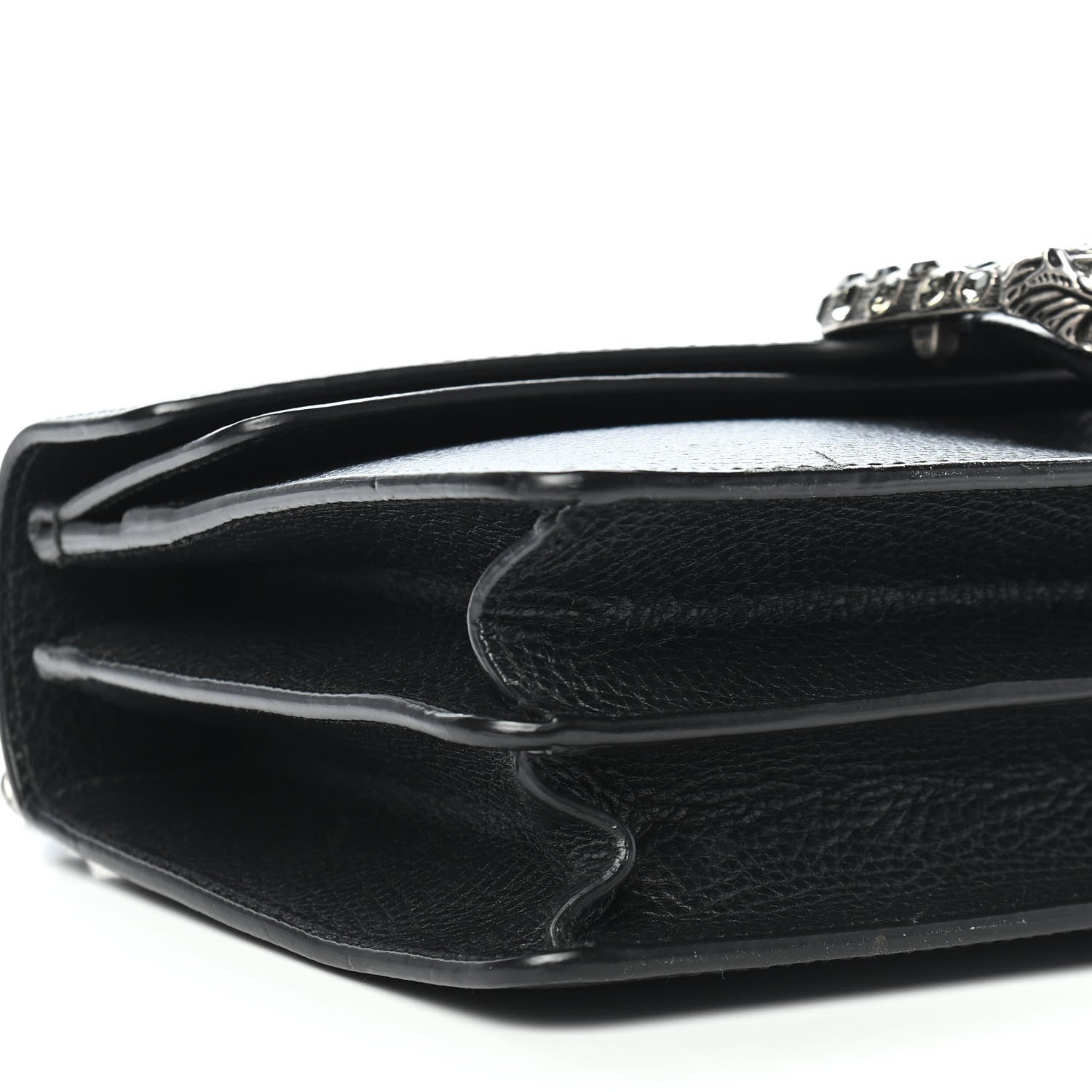Gucci Pebbled Calfskin Small Dionysus Shoulder Bag Black 9 of 10