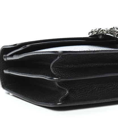 Gucci Pebbled Calfskin Small Dionysus Shoulder Bag Black 9 of 10