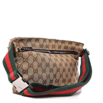 Gucci Monogram Web Belt Bag Dark Brown 2 of 12
