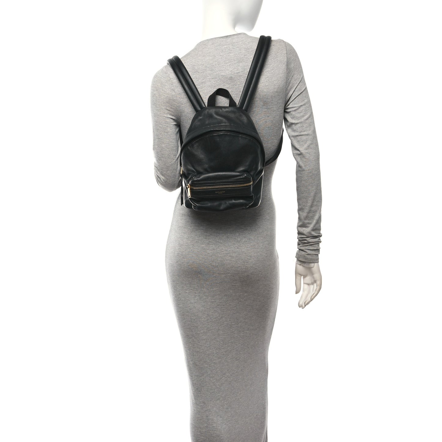 Calfskin Mini Toy City Backpack Black