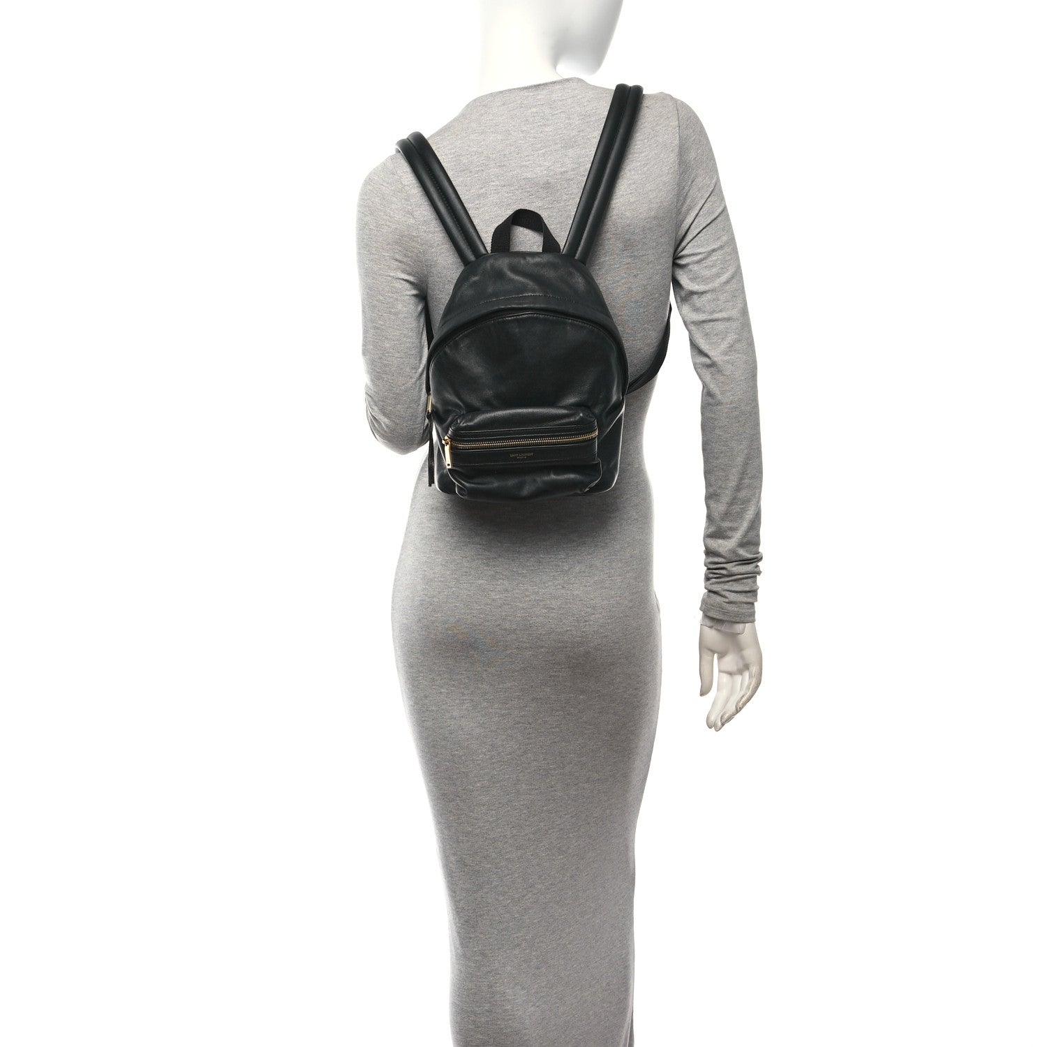 Saint Laurent Calfskin Mini Toy City Backpack Black 3 of 9