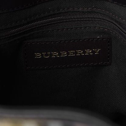 Burberry Haymarket Check Medium Willenmore Hobo Chocolate 6 of 8