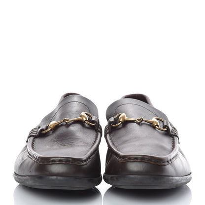 Gucci Calfskin Mens Horsebit Driver Loafers 11 Brown 2 of 11