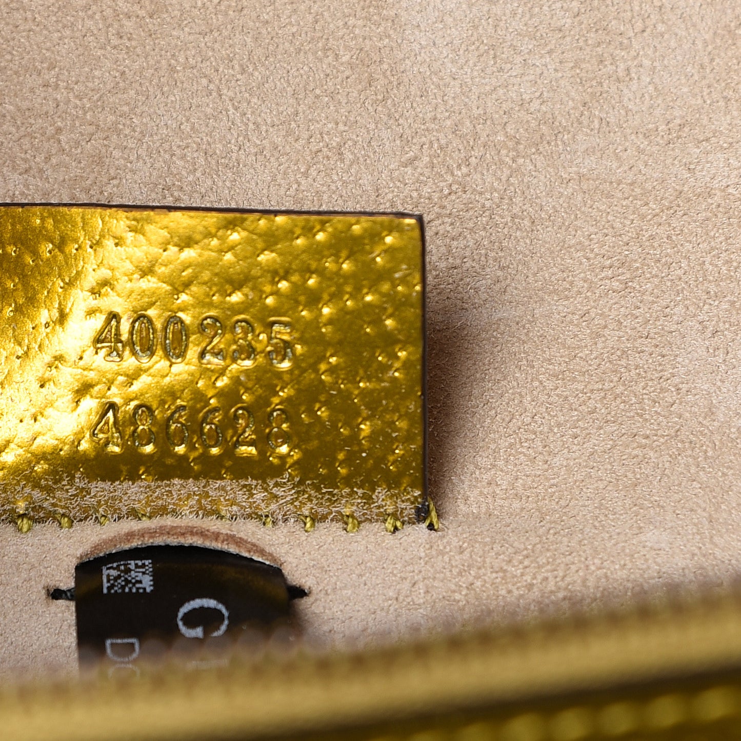 Metallic Calfskin Medium Dionysus Shoulder Bag Yellow