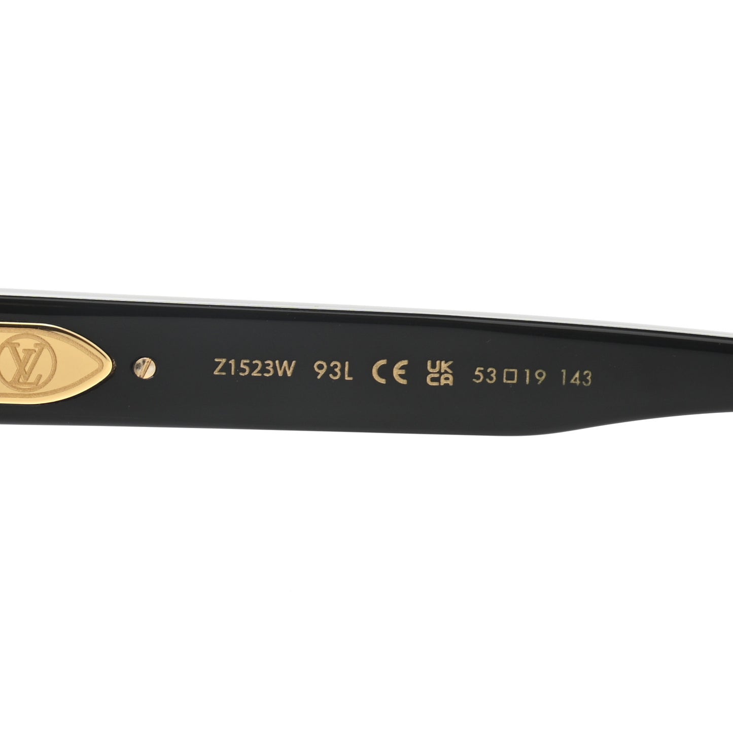 Acetate My Monogram Square Sunglasses Z1523W Black