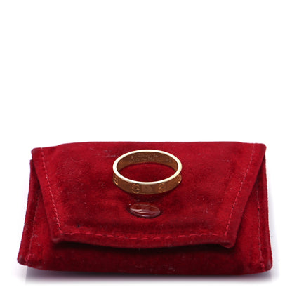 Cartier 18K Yellow Gold 3.5mm LOVE Wedding Band Ring 54 6.75 5 of 5