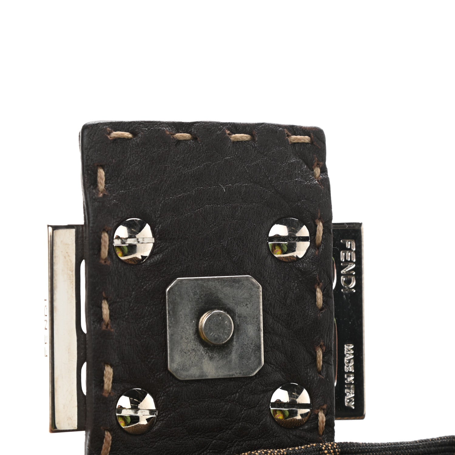 Fendi Zucca Cuoio Romano Baguette Tobacco Moro 10 of 11