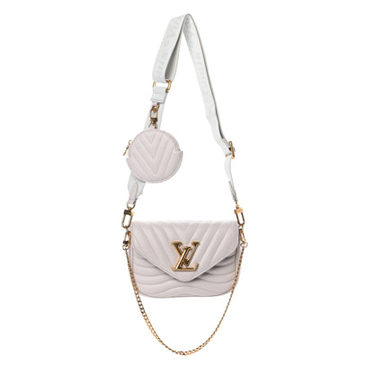 Louis Vuitton Calfskin New Wave Multi Pochette Brume 1 of 10