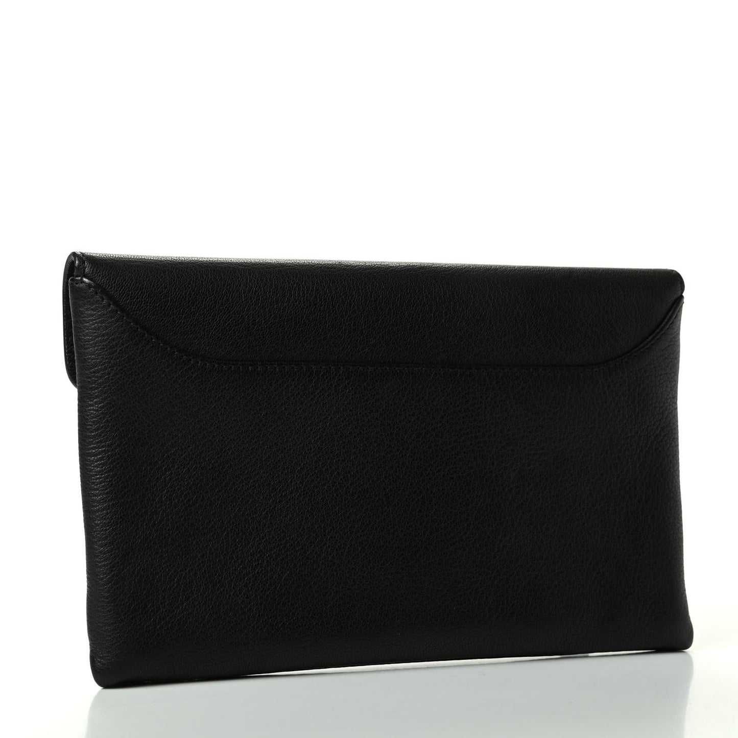 Sugar Goatskin Small Antigona Envelope Clutch Black