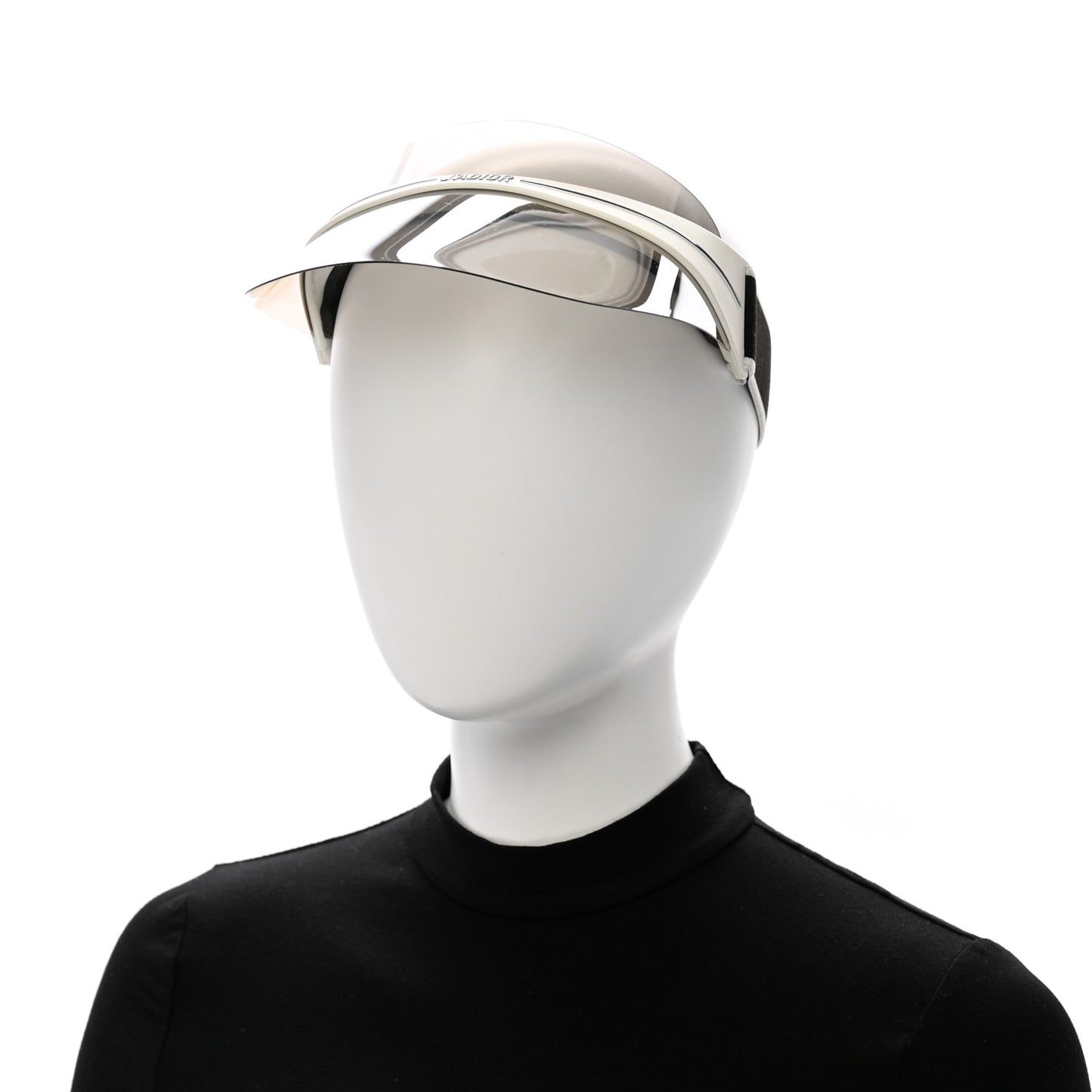 Mirrored DiorClub1 Sun Visor Silver